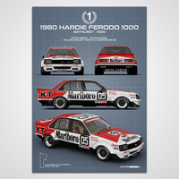 1980 Hardie Ferodo 1000 Winner Technica Series HDT Holden Commodore VC Limited Edition Print