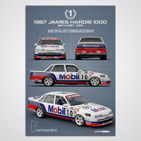1987 James Hardie 1000 Winner Technica Series HDT VL Commodore SS Group A Limited Edition Print