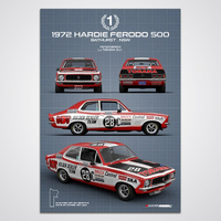 1972 Hardie Ferodo 500 Winner Technica Series LJ Torana XU-1 Peter Brock Limited Edition Print
