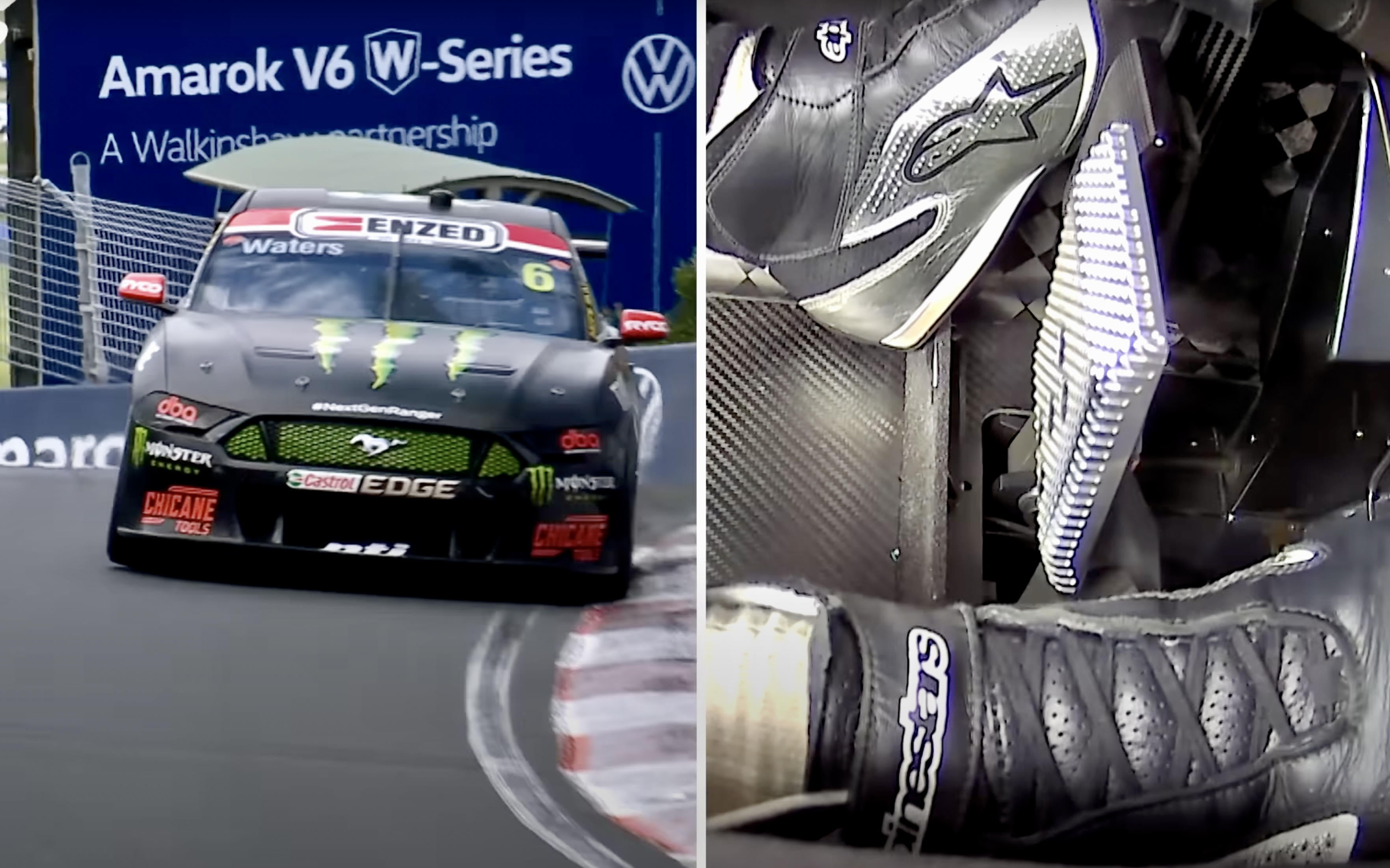 ONBOARD: Waters' fancy footwork at The Mountain - Repco Bathurst 1000 | Supercars 2021